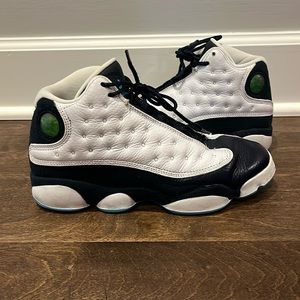 Navy and White Jordan 13